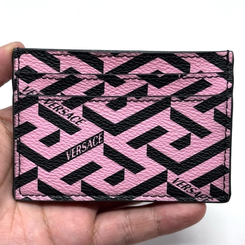 Pink Versace cardholder